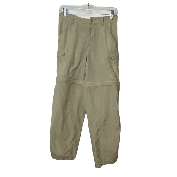 Columbia Omnishade Zip Off Pants Womens XS Khaki‎ Tan Nylon - Picture 1 of 9